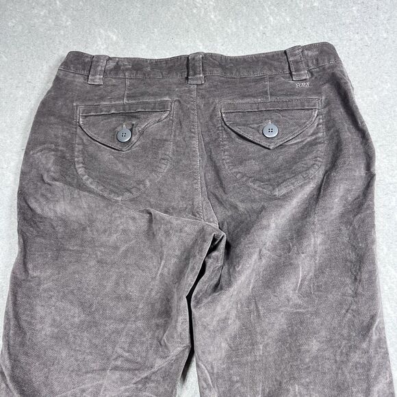 REI Pants Women 8 Brown Corduroy Stretch Boot Cut Lightweight Outdoors Pockets - Picture 10 of 16